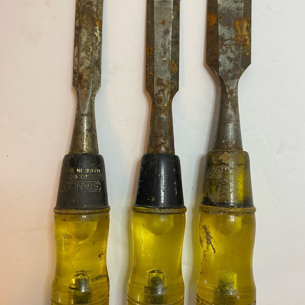 Stanley No.60 4 Pc. Bevel Edge Butt Chisel Set